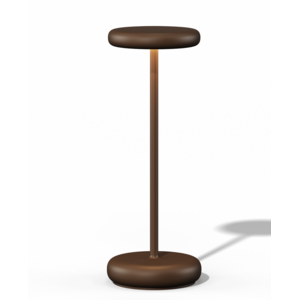 Qoozii Lana oplaadbare tafellamp binnen/buiten corten Qoozii Lana oplaadbare tafellamp binnen/buiten corten