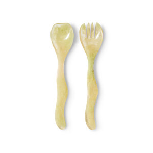 HKLiving Saladebestek mist green - set van 2