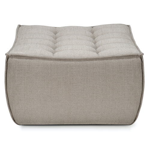 Ethnicraft N701 Sofa poef gerecycleerde eco stof Ethnicraft N701 Sofa poef gerecycleerde eco stof