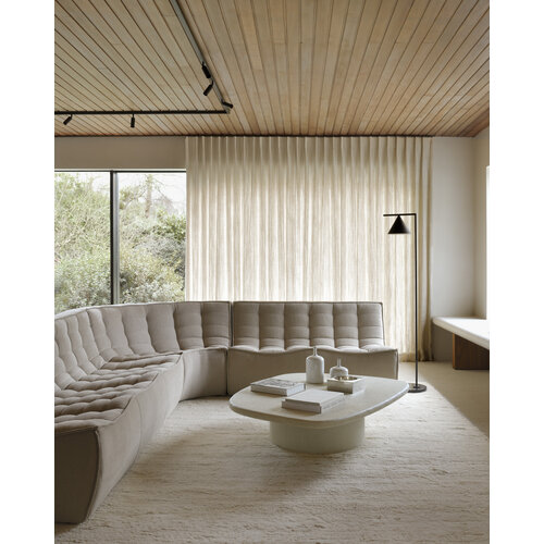 Ethnicraft N701 Sofa poef gerecycleerde eco stof Ethnicraft N701 Sofa poef gerecycleerde eco stof