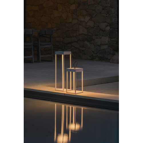 Qoozii Bali oplaadbare lantaarn wit H 50 binnen/buiten Qoozii Bali oplaadbare lantaarn wit H 50 binnen/buiten