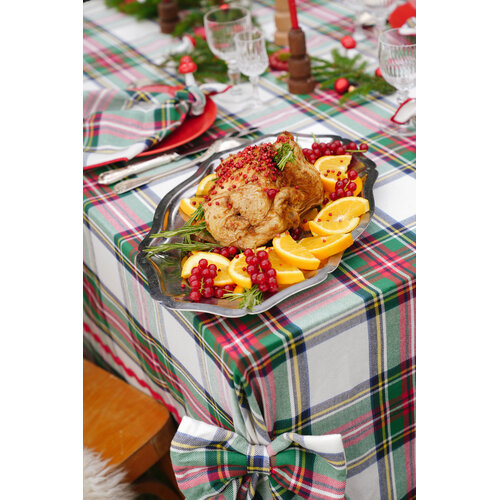 Maison Dînette Highland snow tafelkleed 250 x 170 Maison Dînette Highland snow tafelkleed 250 x 170