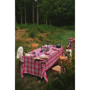 Maison Dînette Inverness nappe rouge 300 x 170