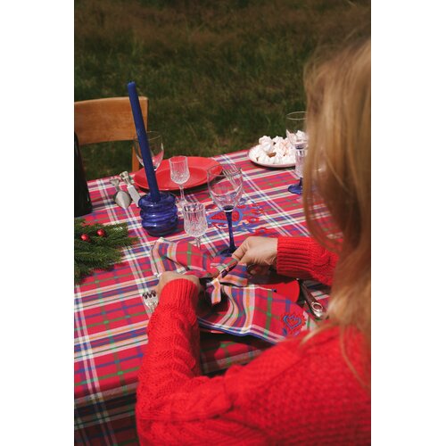 Maison Dînette Inverness tafelkleed rood 300 x 170 Maison Dînette Inverness tafelkleed rood 300 x 170