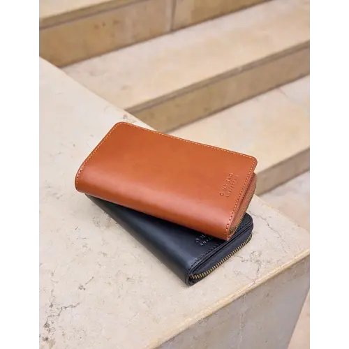 O My Bag Jett portefeuille - klassiek leder cognac O My Bag Jett portefeuille - klassiek leder cognac