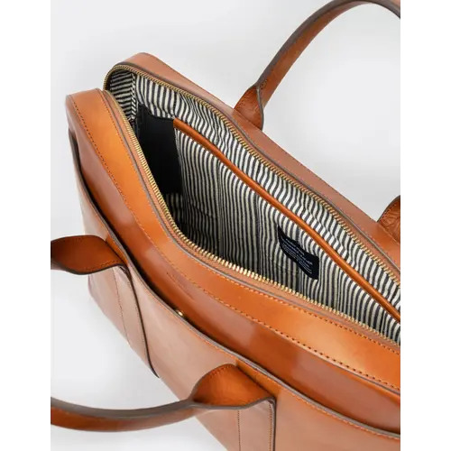 O My Bag The harvey werktas - klassiek leder cognac O My Bag The harvey werktas - klassiek leder cognac