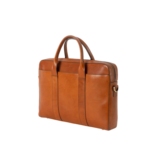 O My Bag The harvey werktas - klassiek leder cognac O My Bag The harvey werktas - klassiek leder cognac