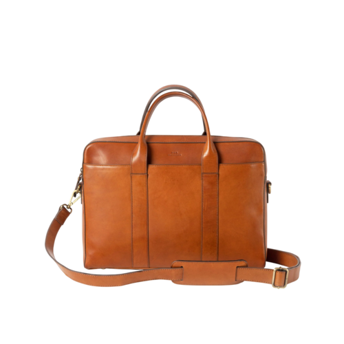 O My Bag The harvey werktas - klassiek leder cognac O My Bag The harvey werktas - klassiek leder cognac