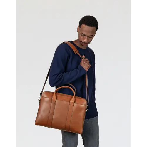 O My Bag The harvey werktas - klassiek leder cognac O My Bag The harvey werktas - klassiek leder cognac