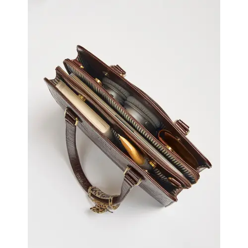 O My Bag Blair handtas - Chocolate Croco Leather O My Bag Blair handtas - Chocolate Croco Leather