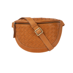 O My Bag Ray bum bag - Wild Oak woven soft grain cuir