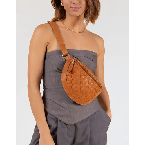 O My Bag Ray bum bag - Wild Oak woven soft grain leder O My Bag Ray bum bag - Wild Oak woven soft grain leder