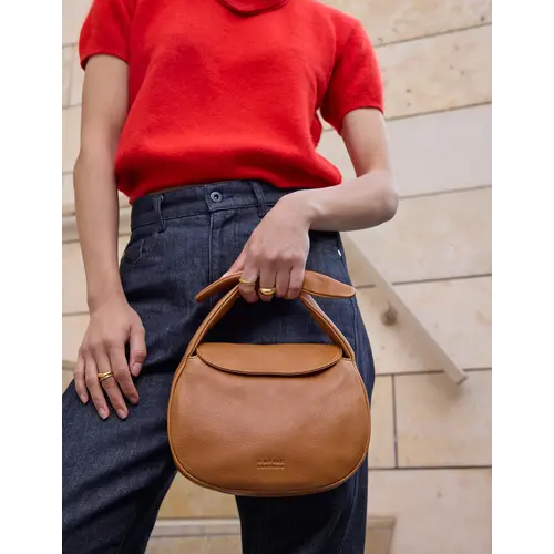 O My Bag Coco croissant handtas Wild oak soft grain O My Bag Coco croissant handtas Wild oak soft grain