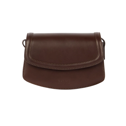 O My Bag Kendalini handtas - klassiek leder chocolade O My Bag Kendalini handtas - klassiek leder chocolade