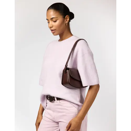 O My Bag Kendalini handtas - klassiek leder chocolade O My Bag Kendalini handtas - klassiek leder chocolade