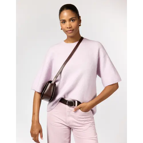 O My Bag Kendalini handtas - klassiek leder chocolade O My Bag Kendalini handtas - klassiek leder chocolade