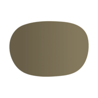 Ruca placemat ovaal olive recycl. leer