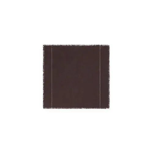 Lorena Canals Handloom servet Café 45 x 45 cm - set van 4 Lorena Canals Handloom servet Café 45 x 45 cm - set van 4