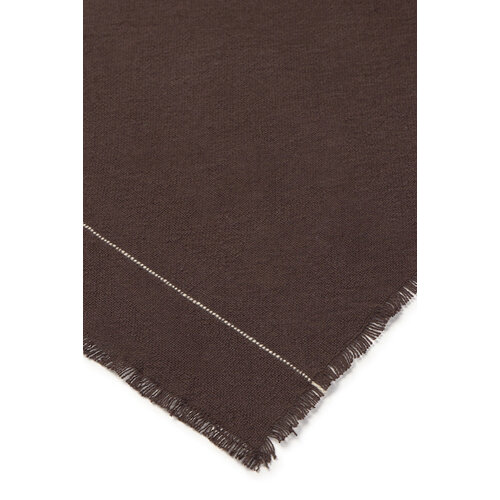 Lorena Canals Handloom servet Café 45 x 45 cm - set van 4 Lorena Canals Handloom servet Café 45 x 45 cm - set van 4