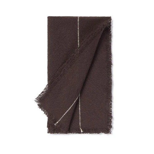 Lorena Canals Handloom servet Café 45 x 45 cm - set van 4 Lorena Canals Handloom servet Café 45 x 45 cm - set van 4