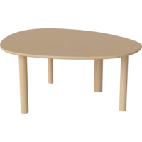 Latch eettafel 170 x 147 wit gepigmenteerde geoliede eik TOONZAALMODEL