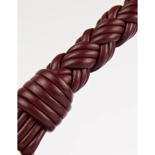 O My Bag Leo handtas - soft grain leder kersenrood - 2 riemen