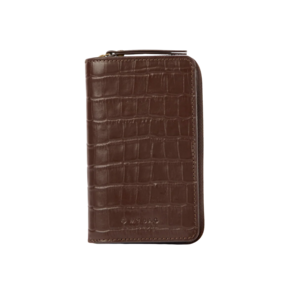 O My Bag Jett portefeuille - cuir croco print brun chocolat