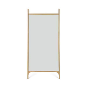 Ethnicraft PI miroir sur pied en chêne 80