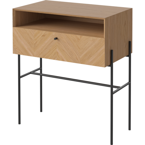 Bolia Luxe dressoir hoog- 1 lade geolied hout TOONZAALMODEL