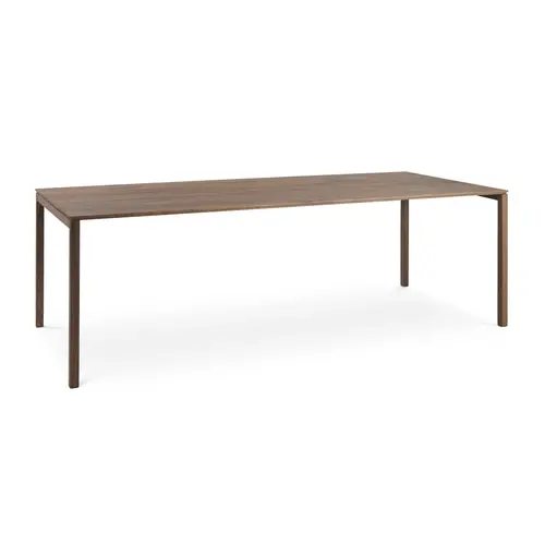 Kluskens Mistral eettafel notenhout 220 x 100 cm - TOONZAALMODEL