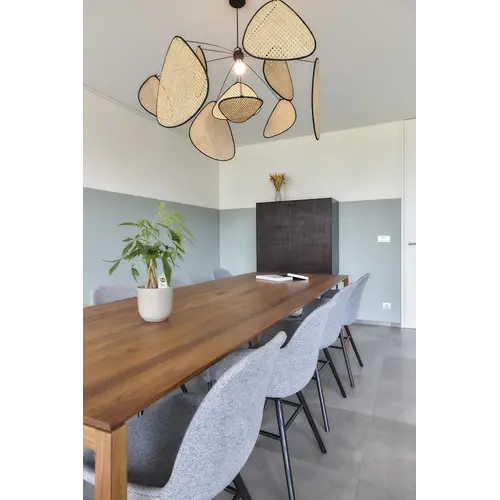 Kluskens Mistral eettafel notenhout 220 x 100 cm - TOONZAALMODEL