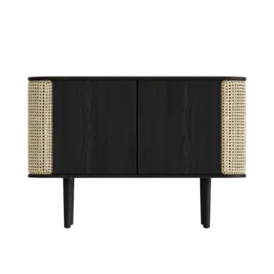 Umage Treasures buffet 2 portes en chêne noir - Venetian Cane Umage Treasures buffet 2 portes en chêne noir - Venetian Cane