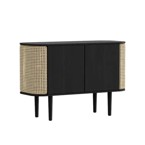Umage Treasures dressoir 2 deuren zwarte eik - Venetian Cane
