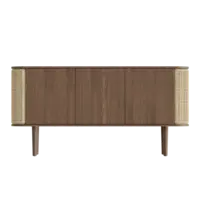 Treasures dressoir 3 deuren donkere eik - Venetian Cane