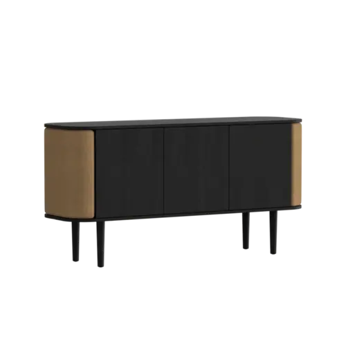 Umage Treasures dressoir 3 deuren zwarte eik - Sugar Brown