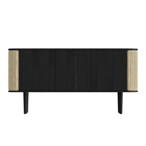Umage Treasures dressoir 3 deuren zwarte eik - Venetian Cane