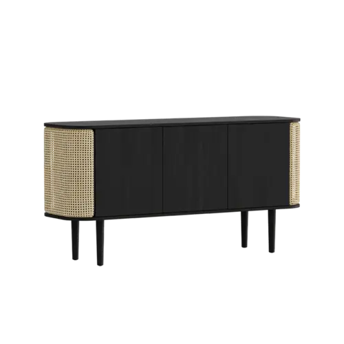 Umage Treasures dressoir 3 deuren zwarte eik - Venetian Cane
