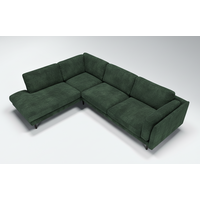 Sigge hoeksofa  Forest green incl. hoofdsteun- TOONZAALMODEL