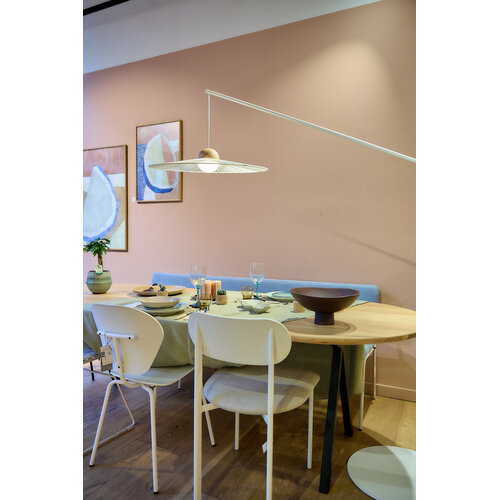 Fest Amsterdam Monday eetkamerbank 3-zits - zand frame - Cube Ice - TOONZAALMODEL