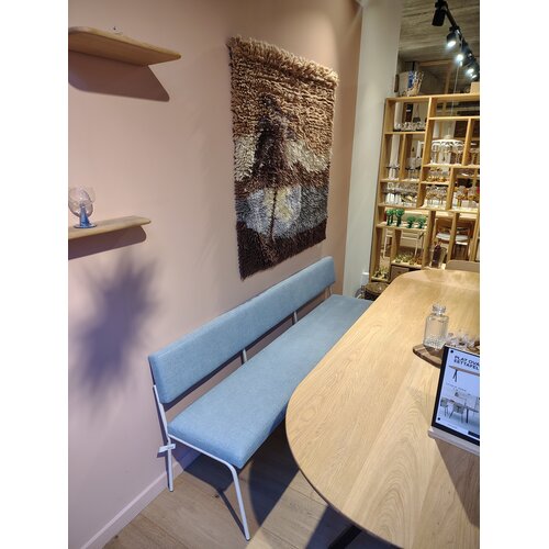 Fest Amsterdam Monday eetkamerbank 3-zits - zand frame - Cube Ice - TOONZAALMODEL