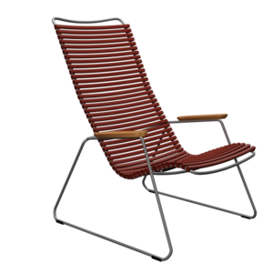 Houe Click loungestoel + voetenbankje paprika (19) - TOONZAALMODEL