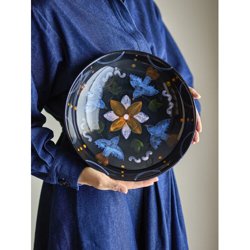 Bloomingville Maricala serveerkom kermamiek