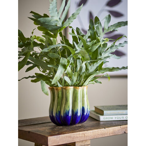 Bloomingville Jenner bloempot groen keramiek