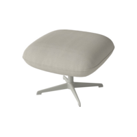 Ripon voetenbankje - Ascot Beige - grijze poot