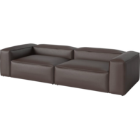 Cosima sofa 2 modules D 120 - Quattro brown leder
