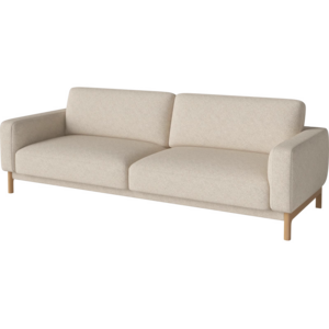 Bolia Chleo sofa 3-zit - Monza beige - geolied eiken poten