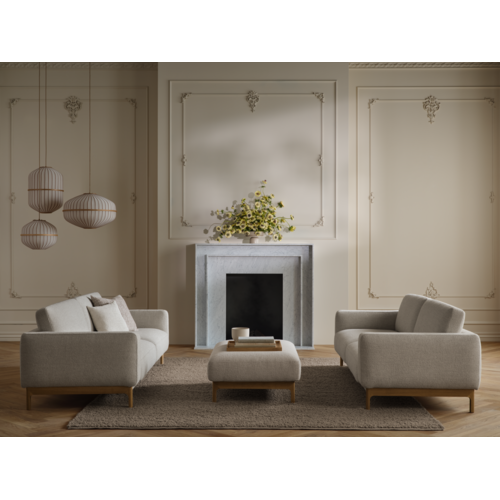 Bolia Chleo sofa 3-zit - Monza beige - geolied eiken poten