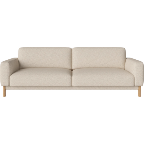 Bolia Chleo sofa 3-zit - Monza beige - geolied eiken poten