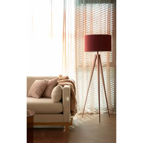 Zuiver Tripod vloerlamp marsala rood