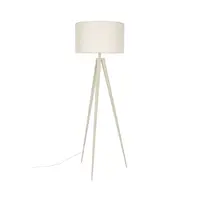 Tripod vloerlamp beige